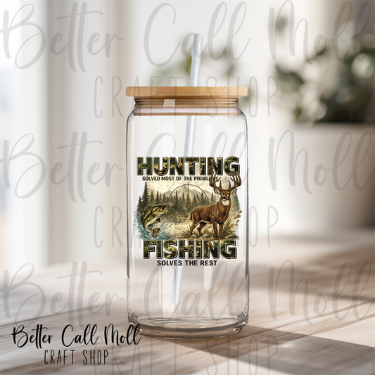 Hunting Fishing UV DTF Decal