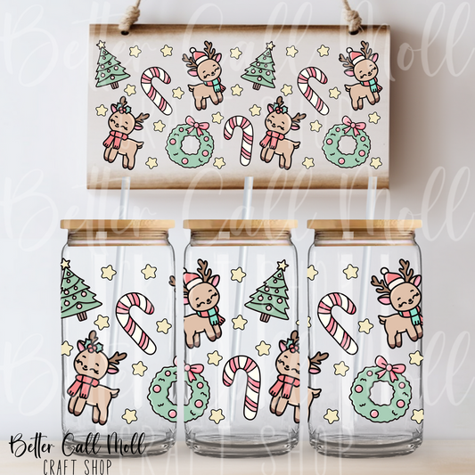 Christmas Elements 2 UV DTF 16oz Tumbler Wrap
