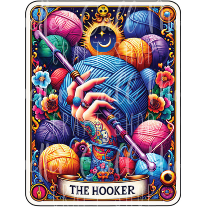 D013 - The Hooker Tarot Card UV DTF Decal