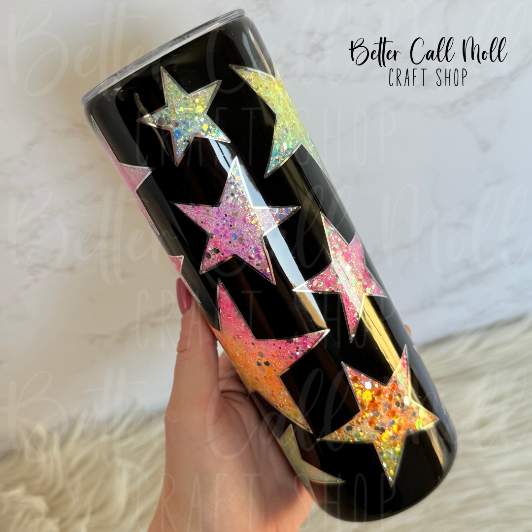 20oz Gitter Stars Insulated Stainless Steel Coated Tumbler