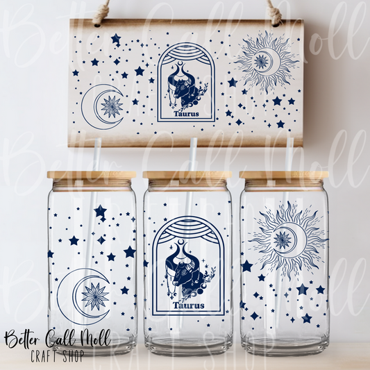 Taurus UV DTF 16oz Tumbler Wrap