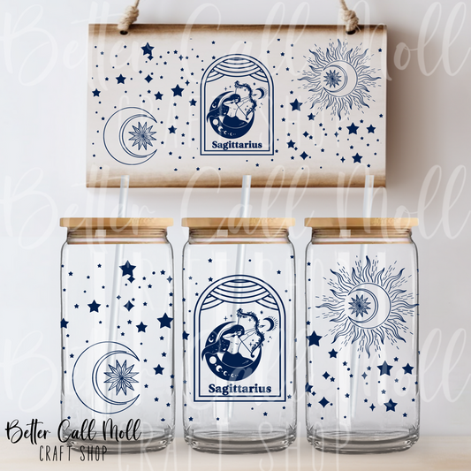 Sagittarius UV DTF 16oz Tumbler Wrap