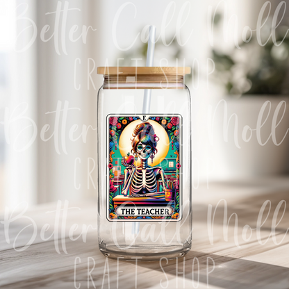 The Teacher Tarot Card UV DTF Decal