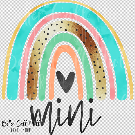 Mini Rainbow UV DTF Decal