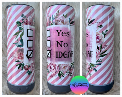 Bluetooth Speaker 20oz Glossy Sublimation Tumbler