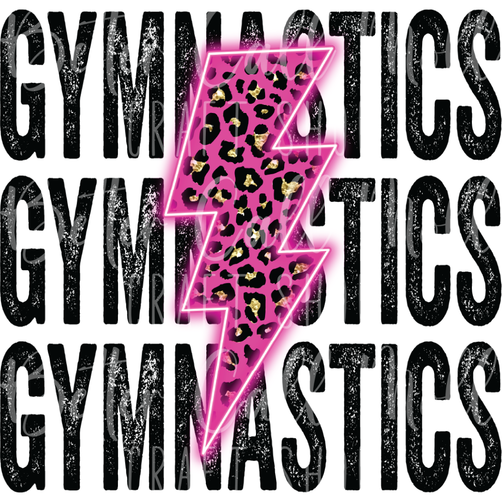 D123 - Gymnastics UV DTF Decal