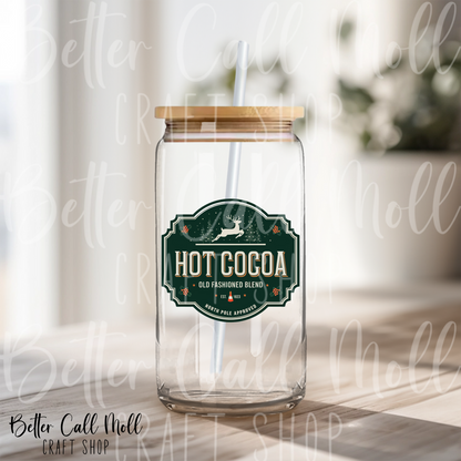 Hot Cocoa Green Label UV DTF Decal