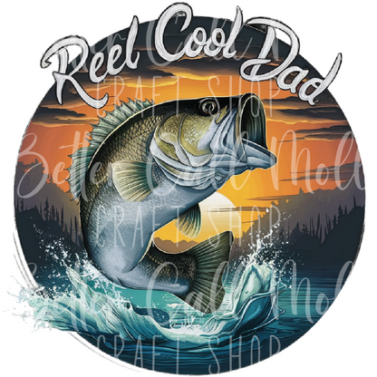 Reel Cool Dad UV DTF Decal