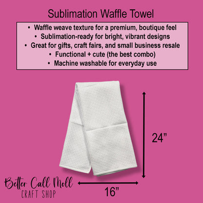 Waffle Towel Sublimation Blank