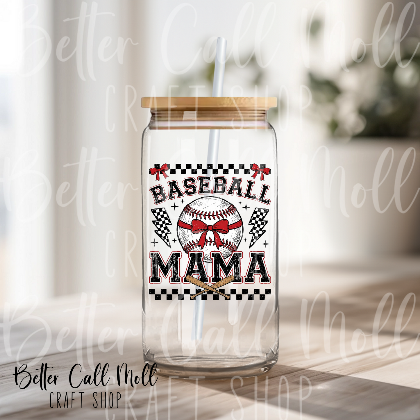 Baseball Mama 2 UV DTF Decal