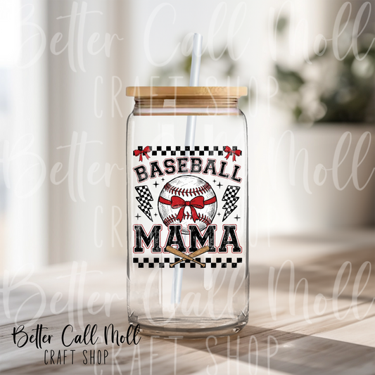 Baseball Mama 2 UV DTF Decal