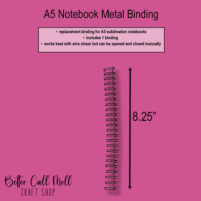 Metal Wire Binding for A5 Notebook