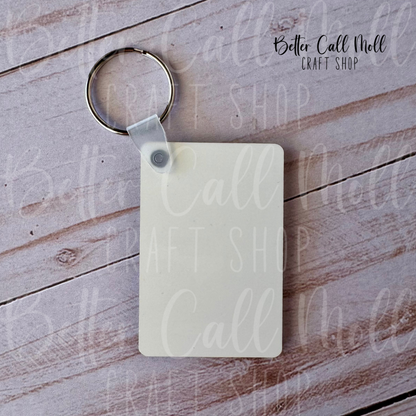 MDF Sublimation Keychain Blank