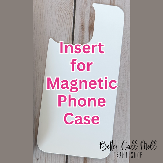 Replacement Sublimation Insert for Magnetic Phone Case Compatible with iPhone  (Case NOT Included)