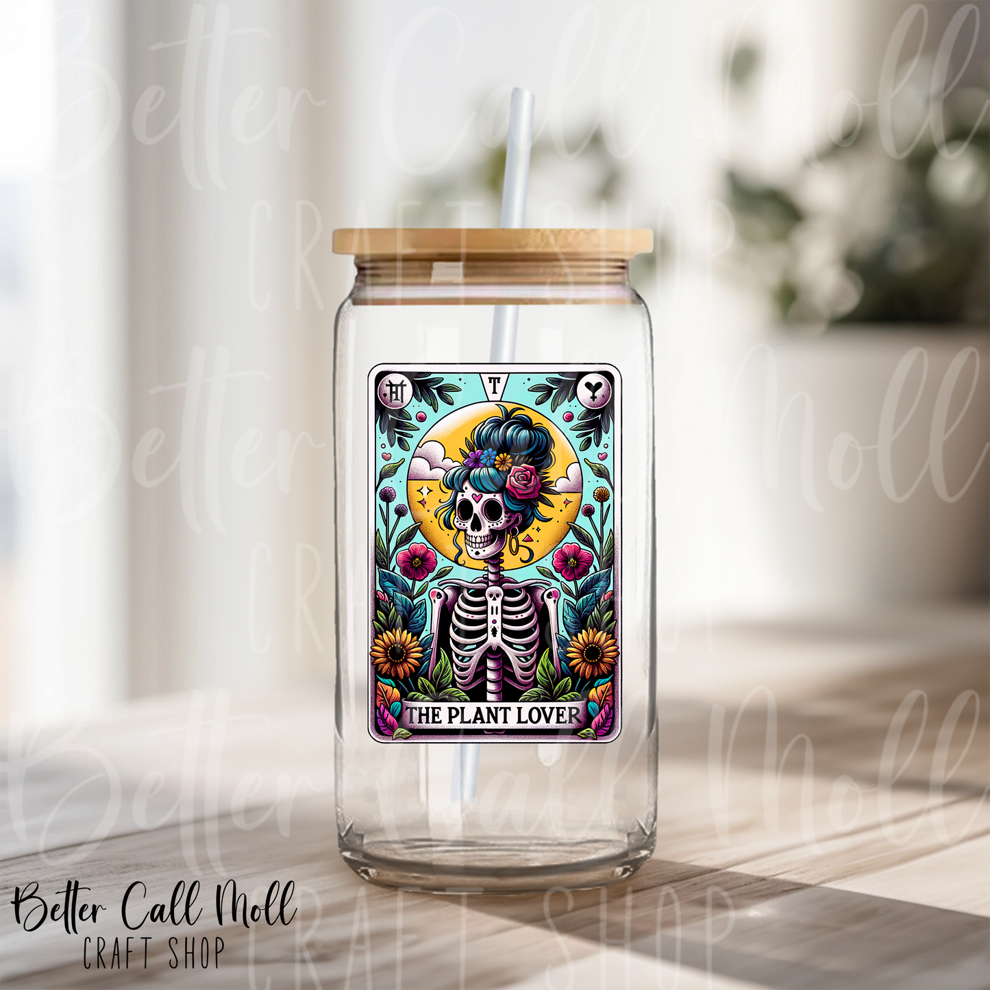 The Plant Lover Tarot UV DTF Decal