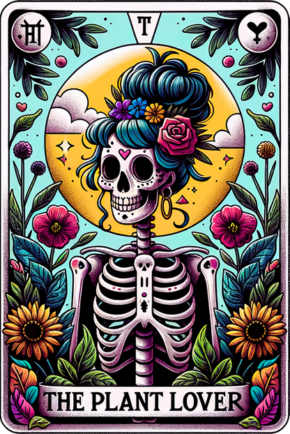 The Plant Lover Tarot UV DTF Decal