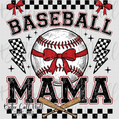 Baseball Mama 2 UV DTF Decal