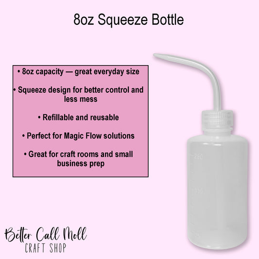 8oz Plastic Squeeze Bottle