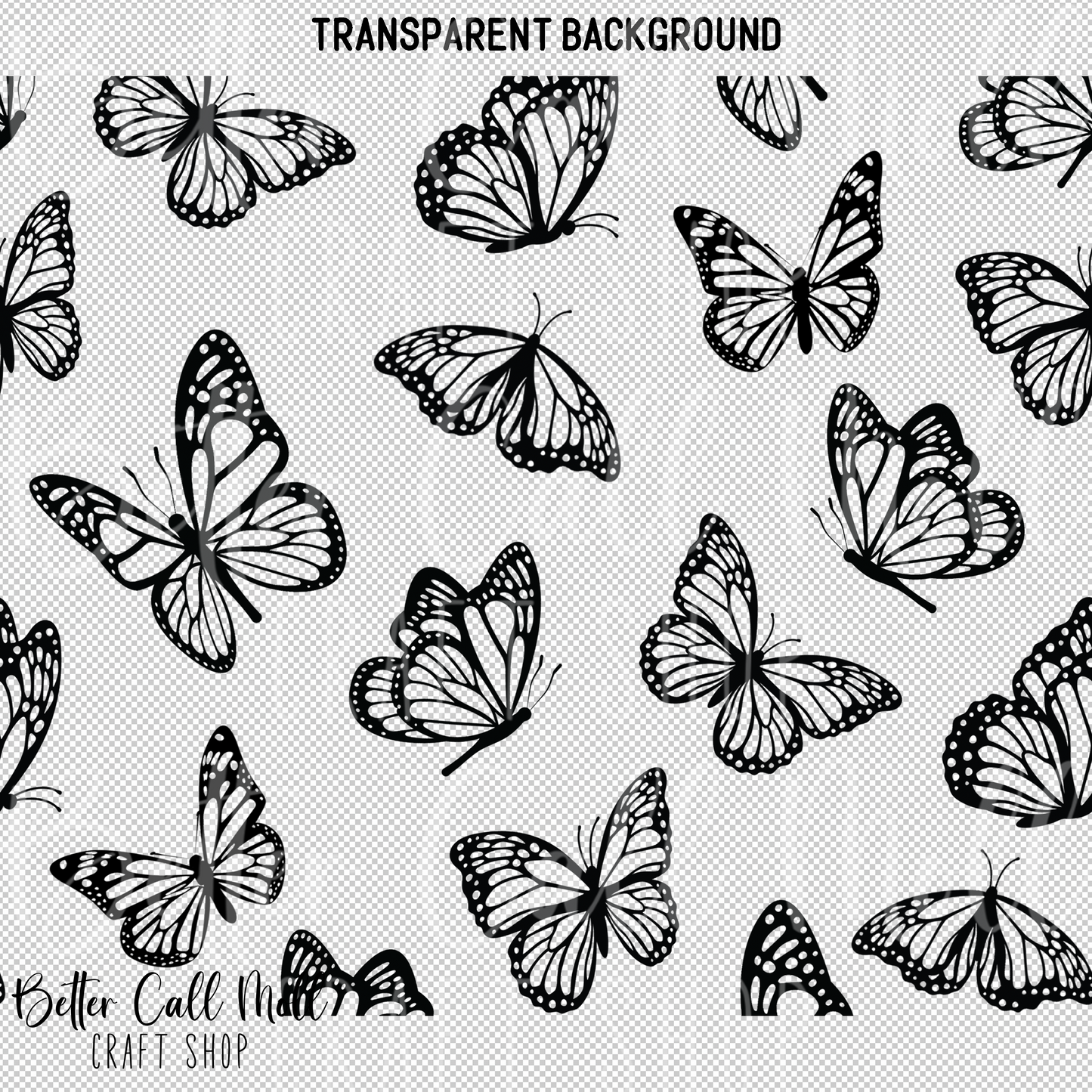 Butterflies 1 UV DTF 20oz Skinny Tumbler Wrap