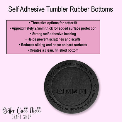 Pack of Self-Adhesive Tumbler Rubber Bottoms