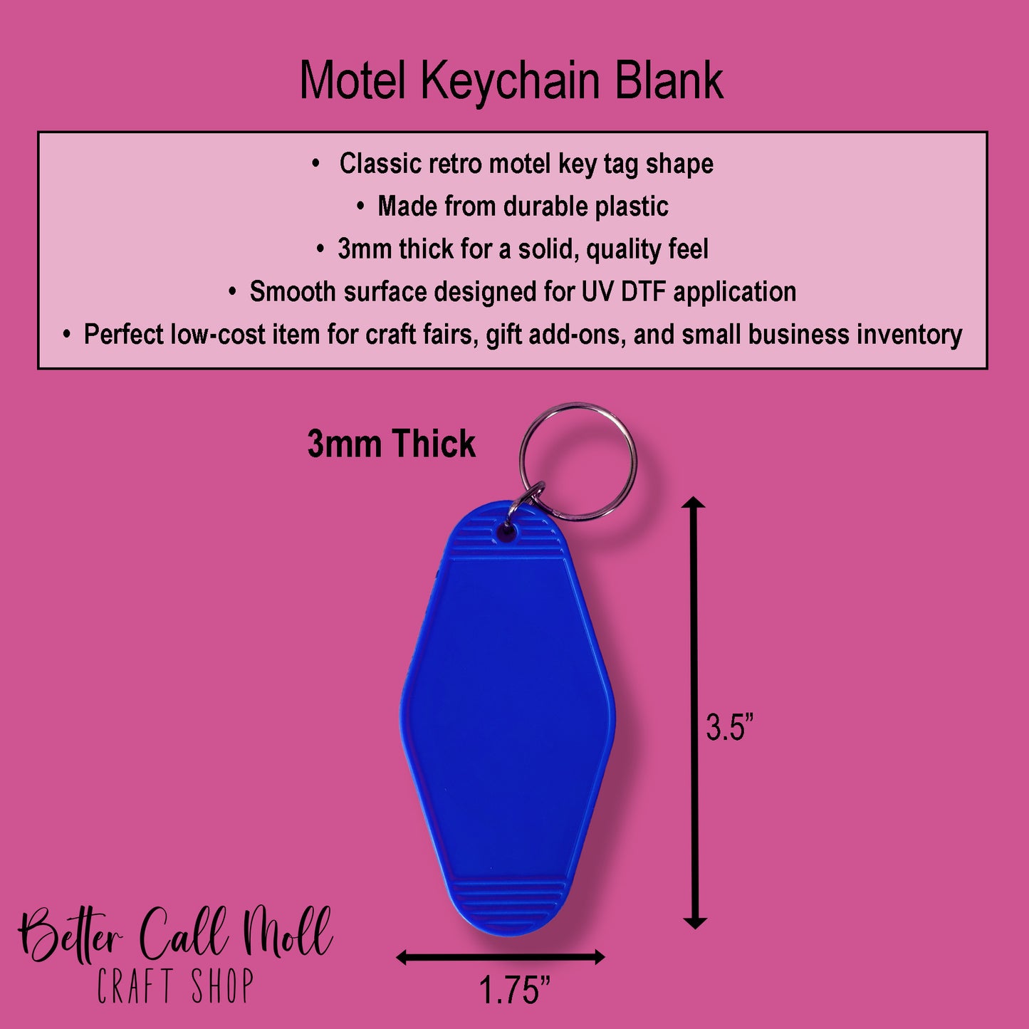 Motel Keychain Blank
