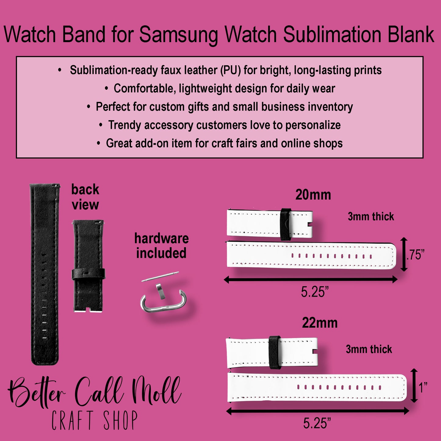 Watch Band Sublimation Blank for Samsung Galaxy Watch