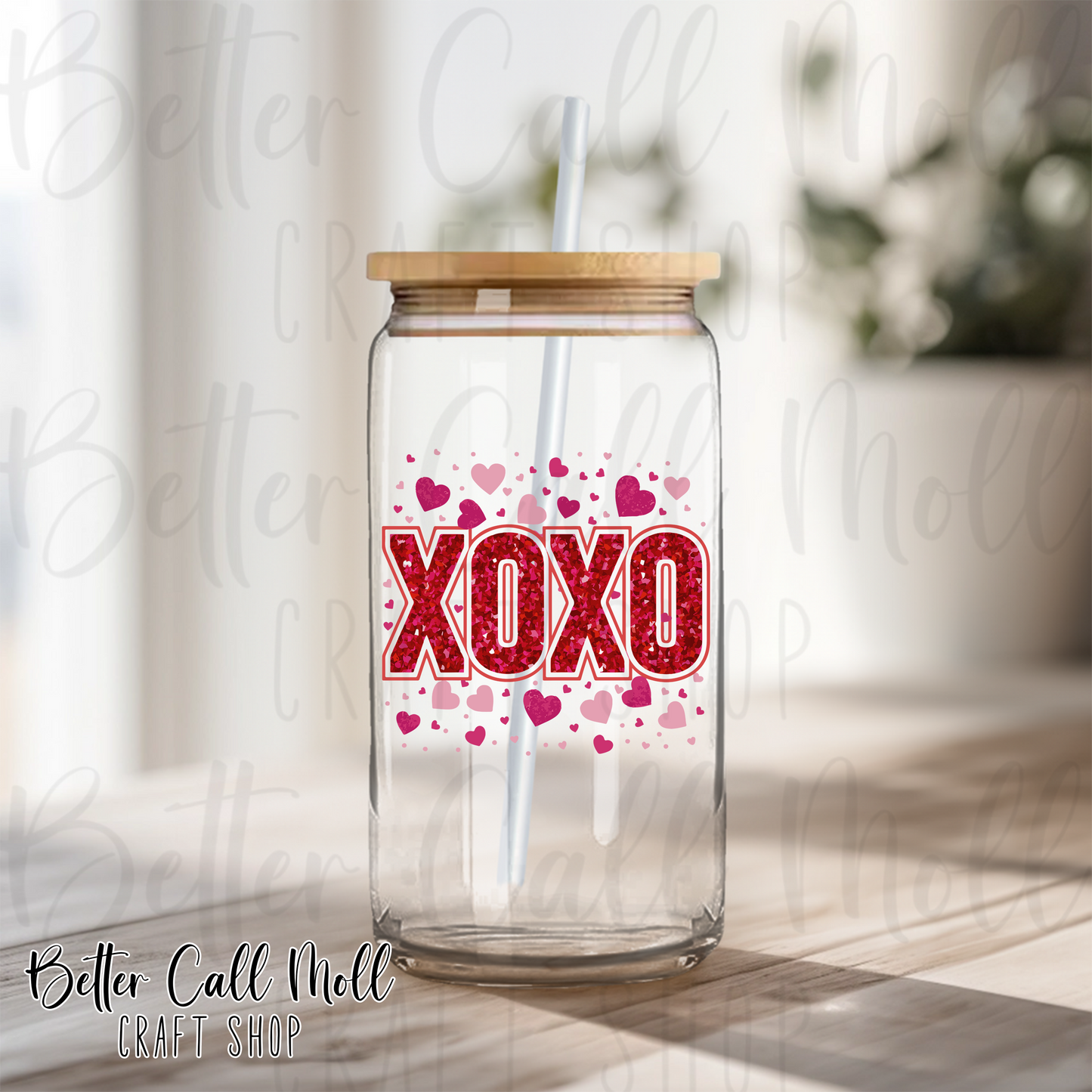 XOXO Hearts UV DTF Decal