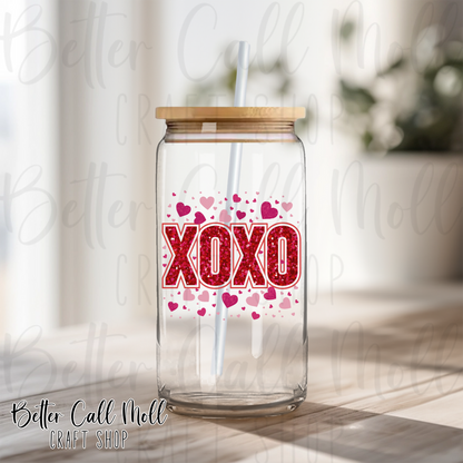 XOXO Hearts UV DTF Decal
