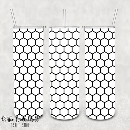 Honeycomb UV DTF 20oz Skinny Tumbler Wrap