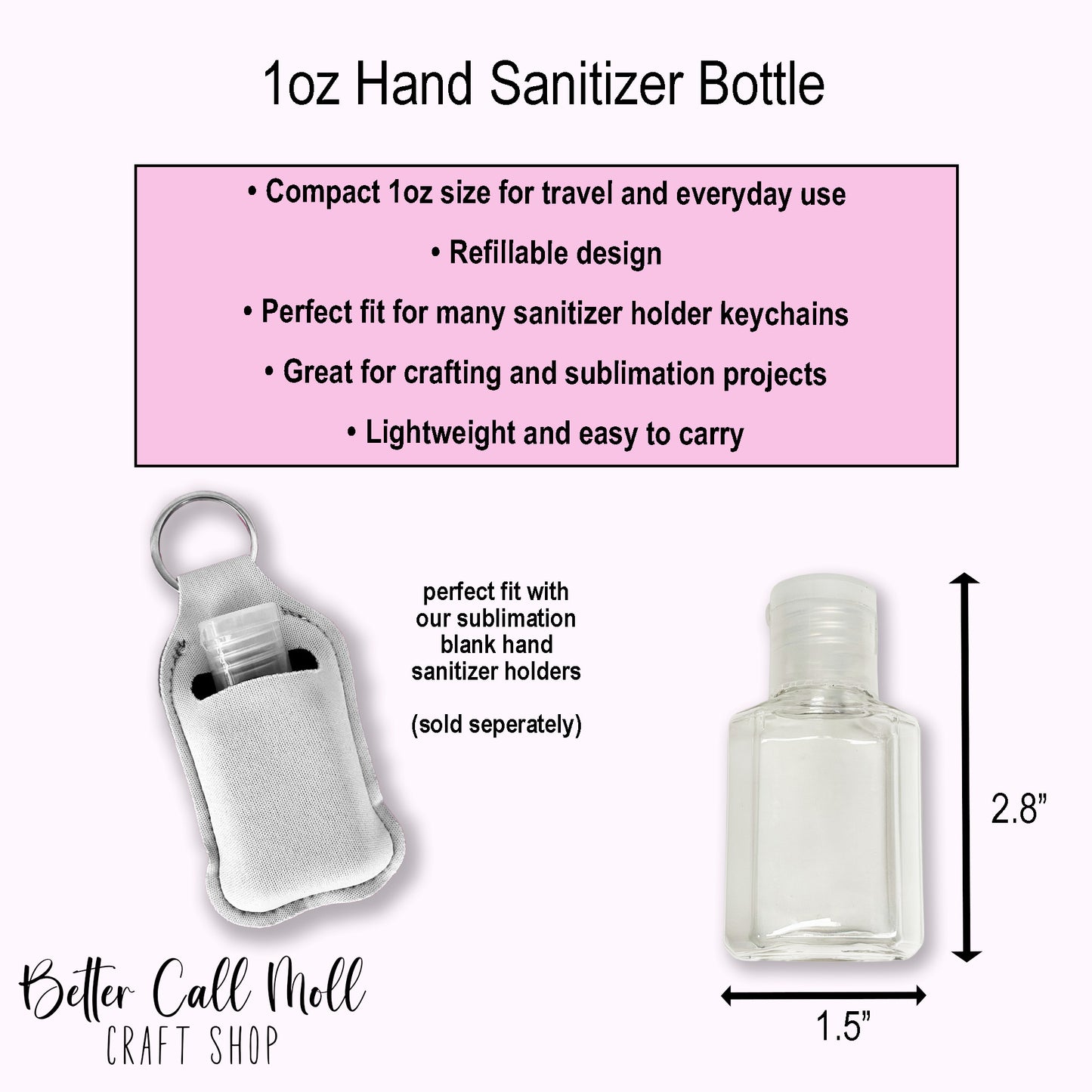 1 oz Hand Sanitizer Bottle