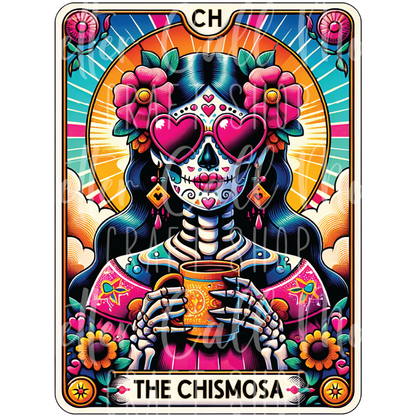 D009 - The Chismosa Tarot Card UV DTF Decal