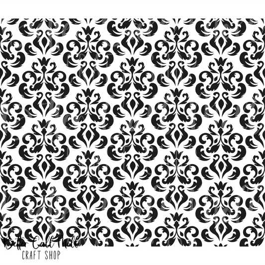 Damask UV DTF 20oz Skinny Tumbler Wrap