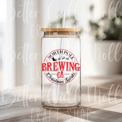 D131 - North Pole Brewing Co Label UV DTF Decal