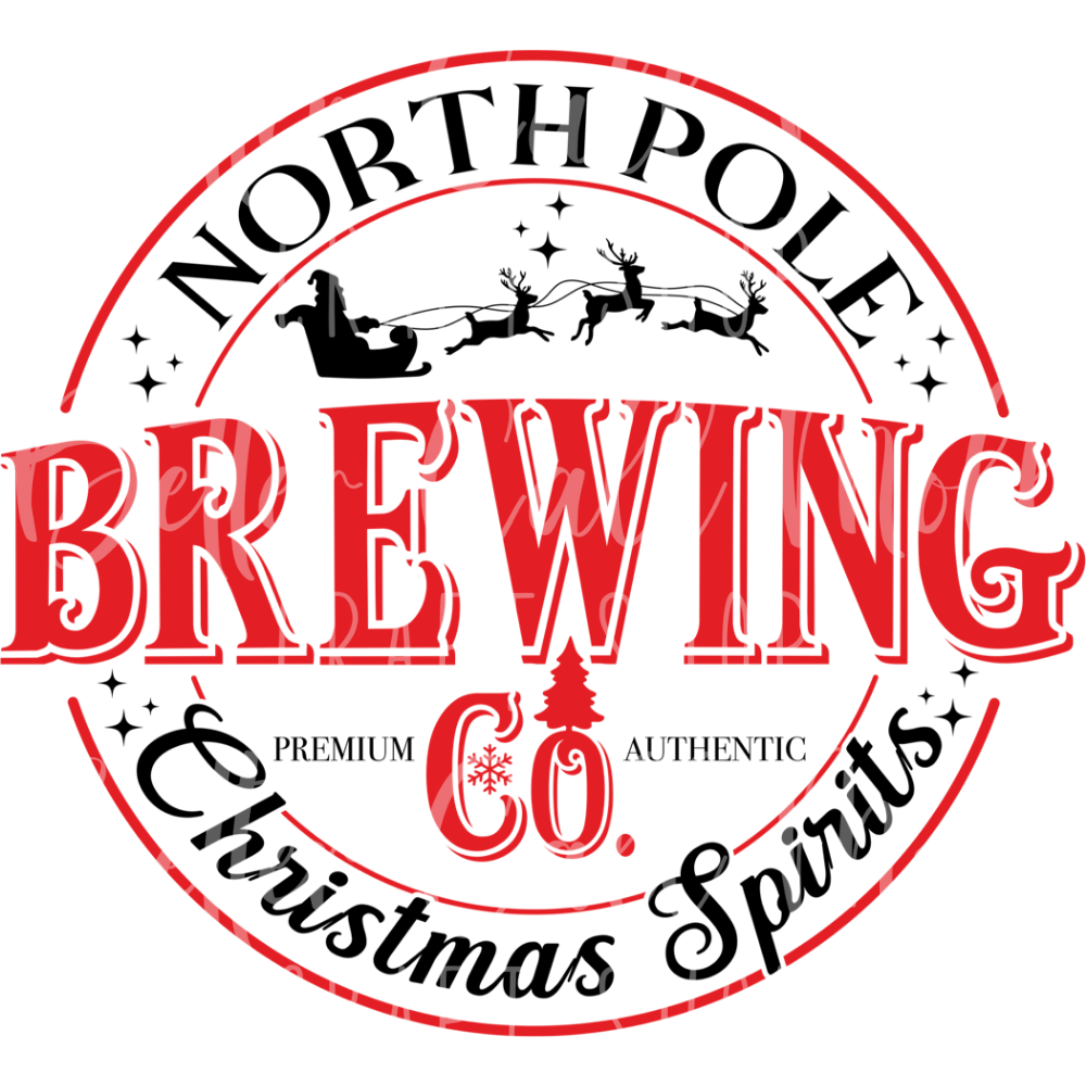 D131 - North Pole Brewing Co Label UV DTF Decal