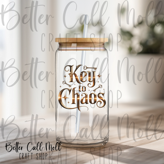 Key to Chaos UV DTF Decal