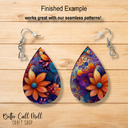 1.75" Teardrop Earring Sublimation Blanks