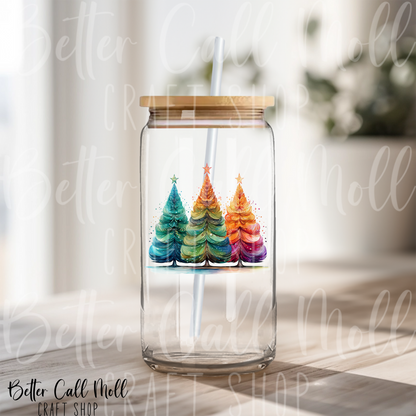 Colorful Trees UV DTF Decal