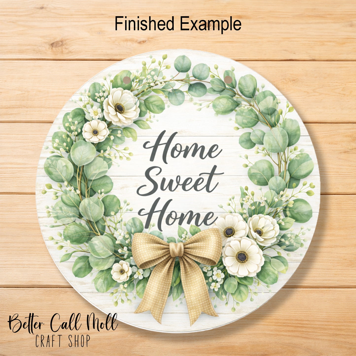 11.8" Door Sign Glossy MDF Sublimation Blank