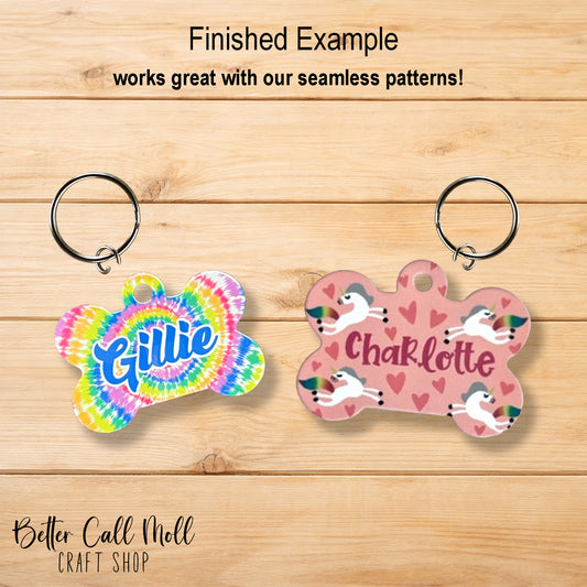 Pet ID Tag Metal Sublimation Blank