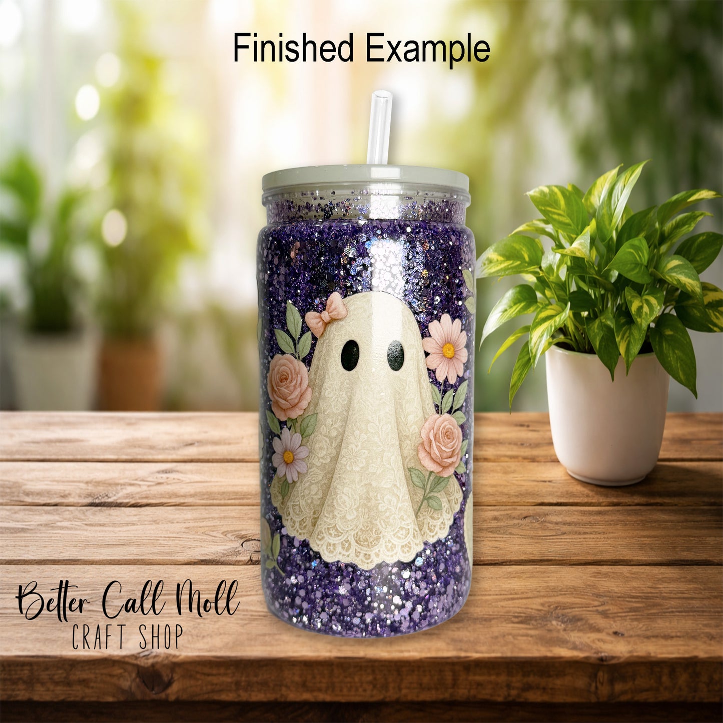 12/16oz Acrylic SNOW GLOBE Tumbler