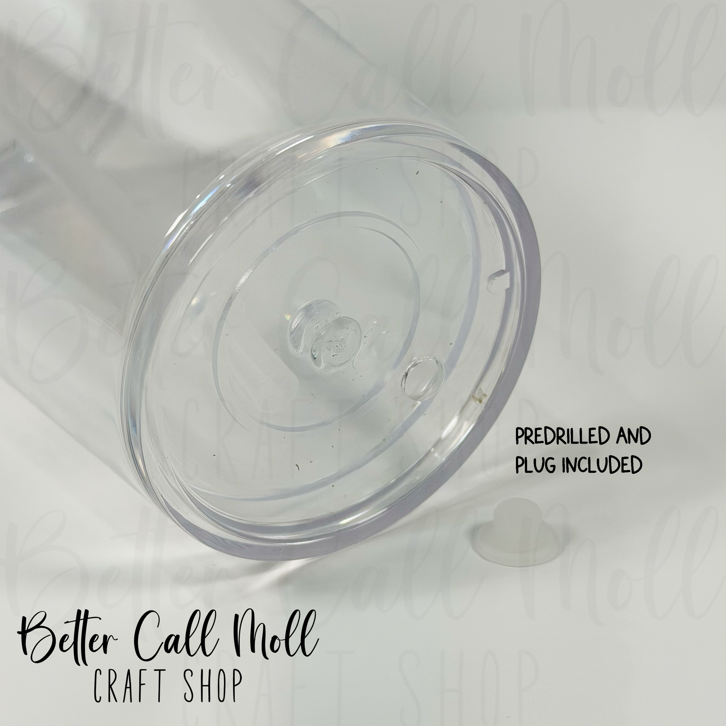 16oz Tapered Acrylic Snow Globe Tumbler