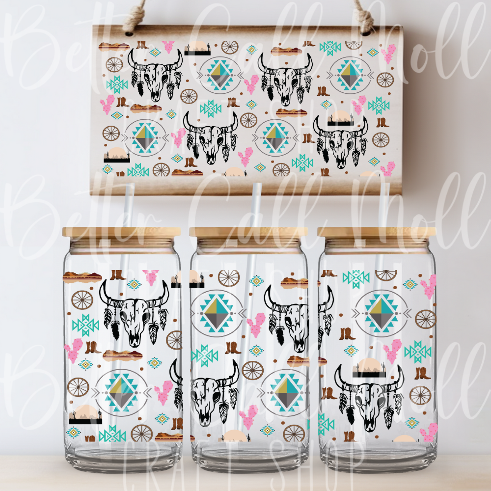 Western Elements UV DTF 16oz Tumbler Wrap