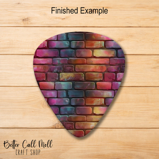 Guitar Pick Double-Sided Metal Sublimation Blank
