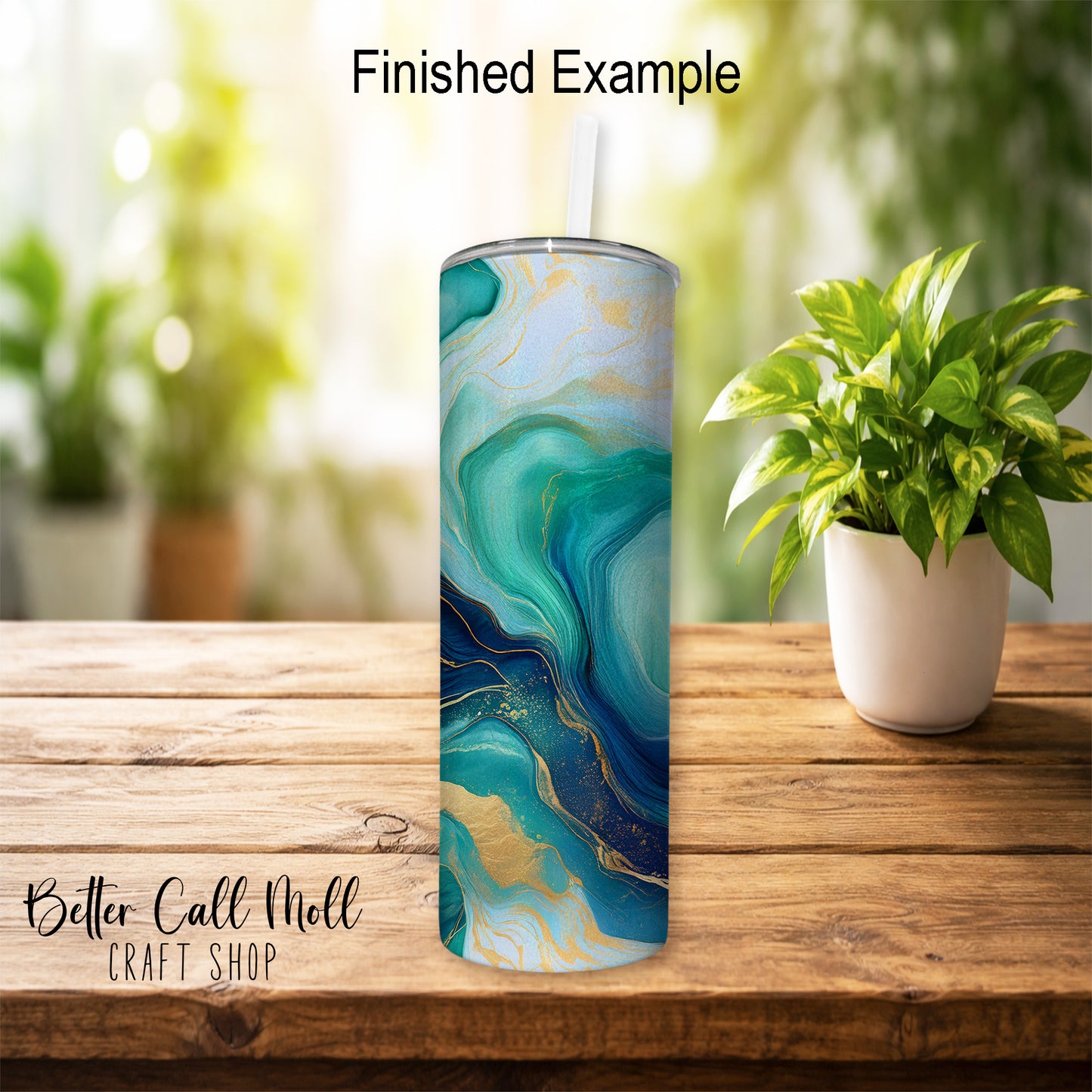 20oz Holographic Shimmer Skinny Sublimation Tumbler