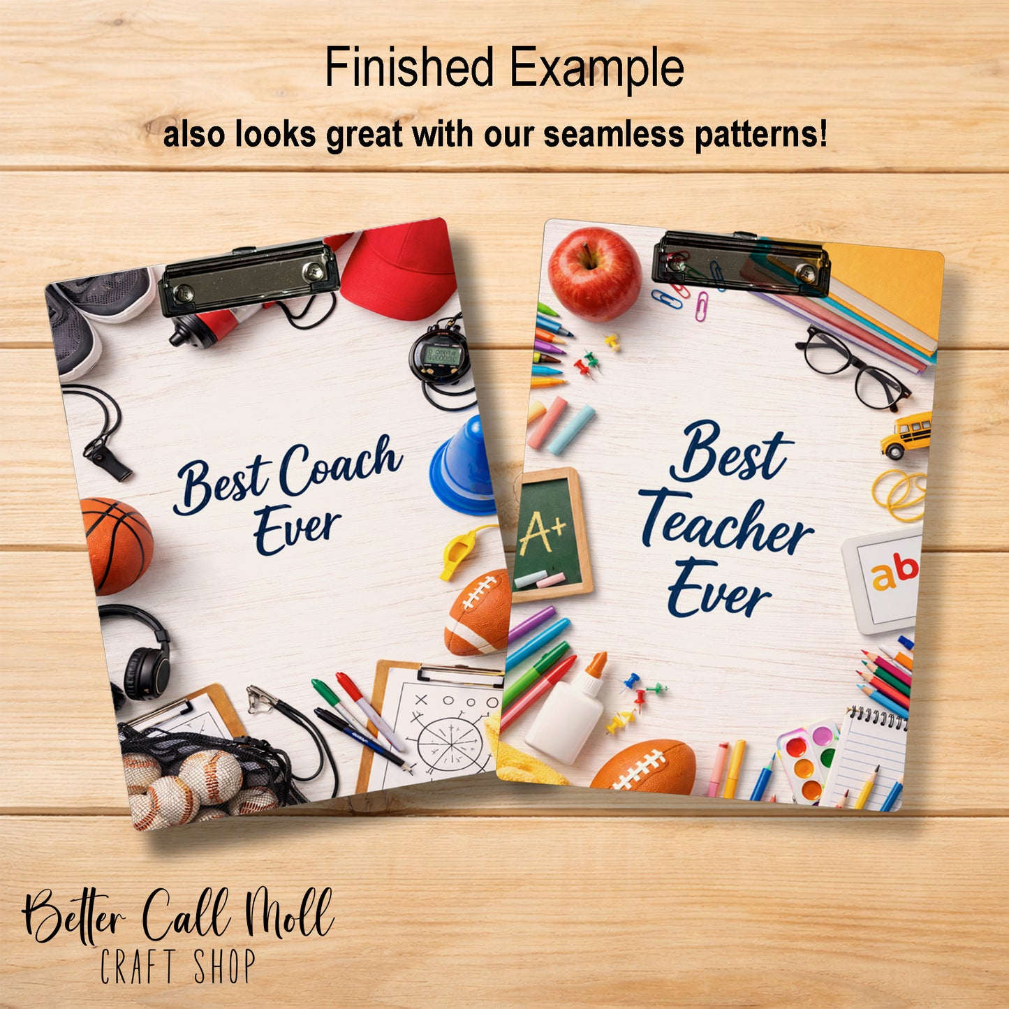 Double-Sided Clipboard Glossy MDF Sublimation Blank