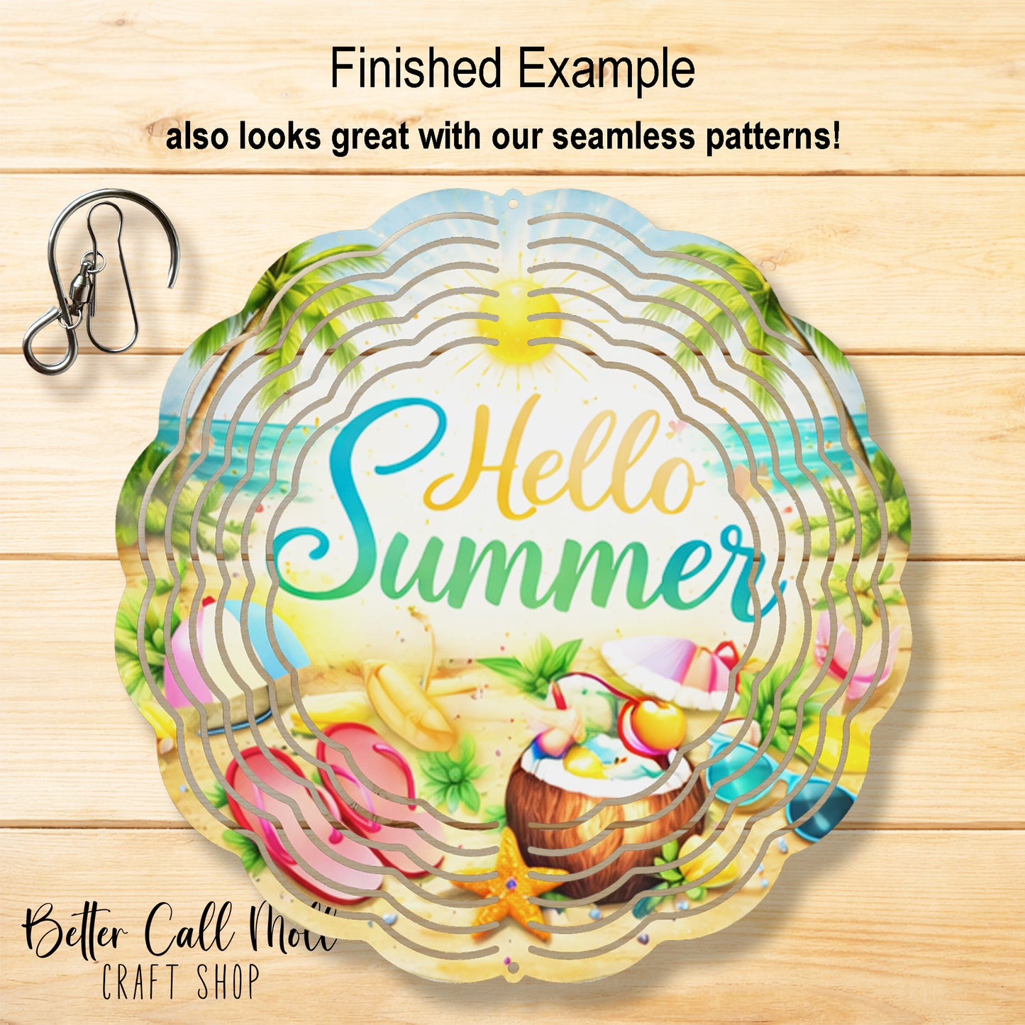 8” Wind Spinner Sublimation Blank – Double Sided Metal Spinner