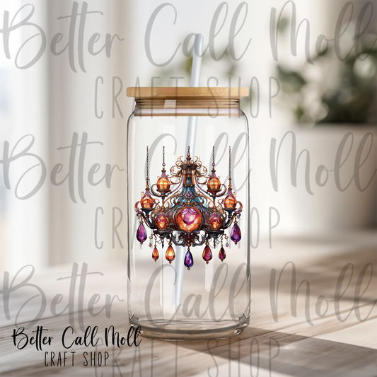 Gothic Chandelier UV DTF Decal