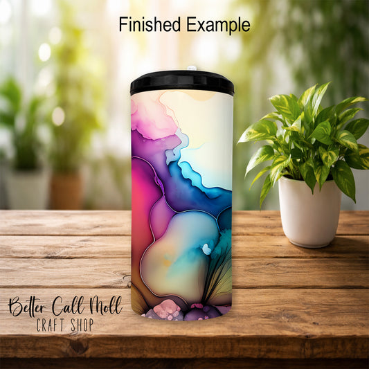 4-in-1 Glossy Can Cooler Sublimation Tumbler