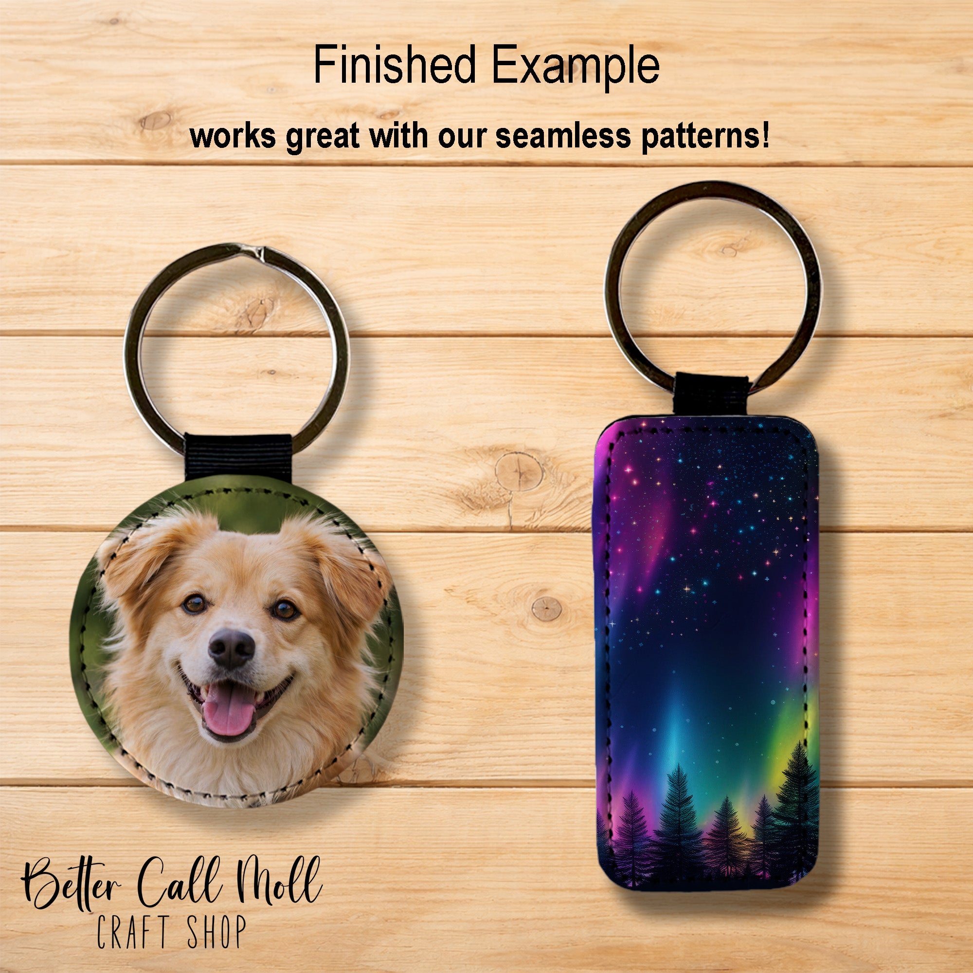 Faux Leather Keychain Sublimation Blank | Multiple Shapes – Better