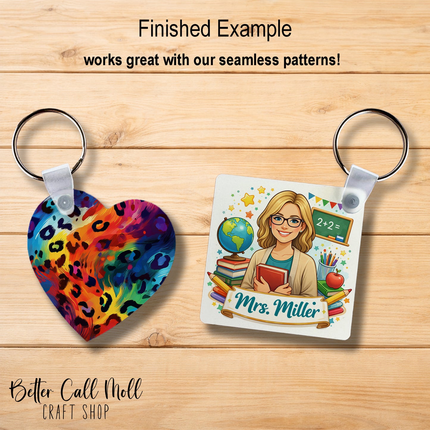 MDF Keychain Sublimation Blank | Multiple Shapes